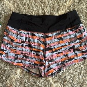 RARE Lululemon multi color Speed 4" inseam